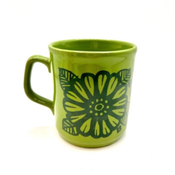 Table Tops Cartwright's Staffordshire England Green Vintage Cup x 1 - Picture 1 of 2